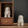 White Ceramic Lion Souvenir