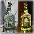 Mysterious Luminous Wine Bottle