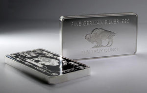 Germany Buffalo Silver Bar ( 10 Troy Ounce )