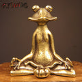 Zen Frog Meditation Statue