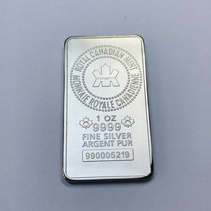 Canadian Silver Bar ( 1 Troy Ounce )